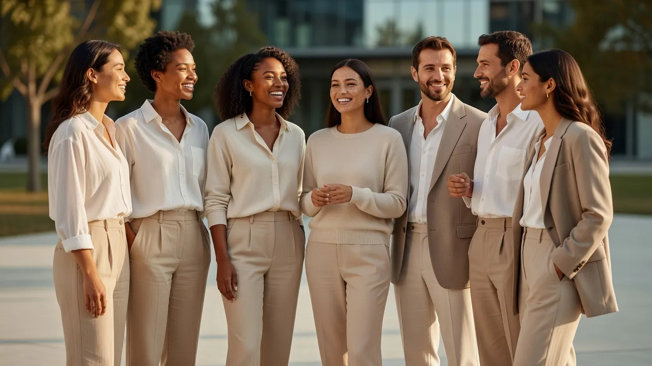 Diverse group of Americans illustrating modern inclusive beauty standards and natural skin care trends.