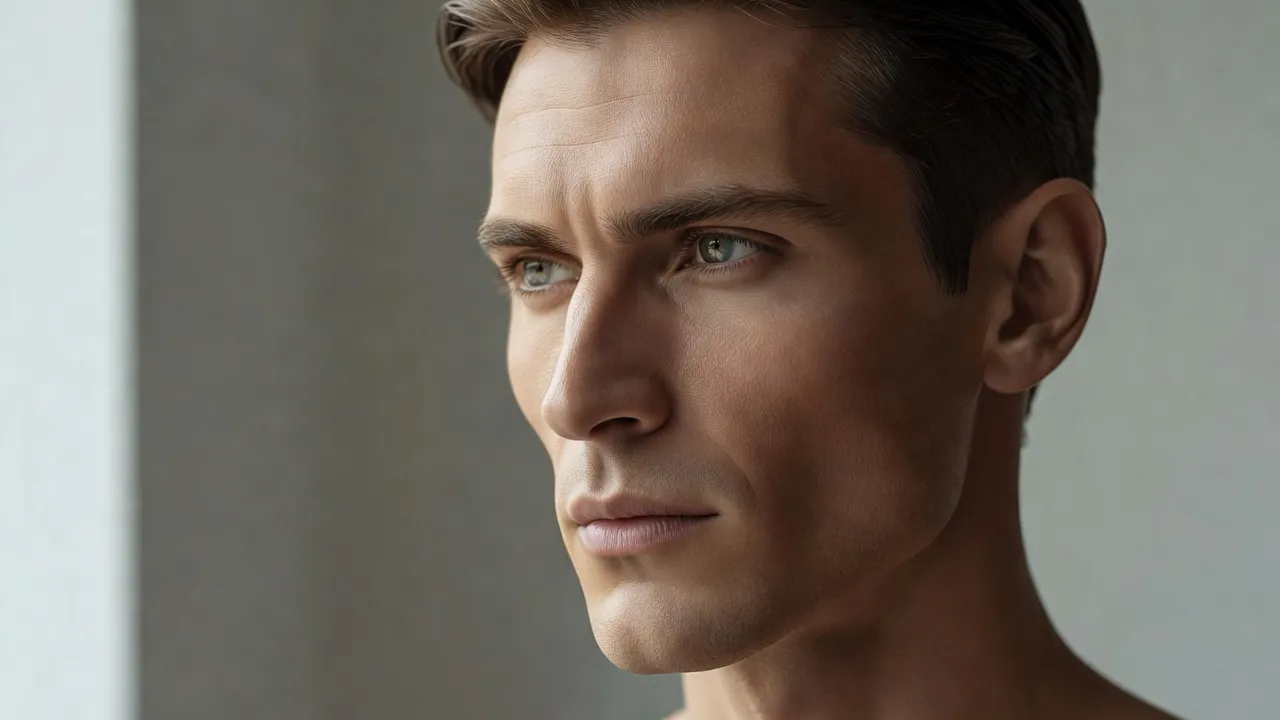 Detailed photographic portrait highlighting classic East Slavic facial traits and cheekbone structures.