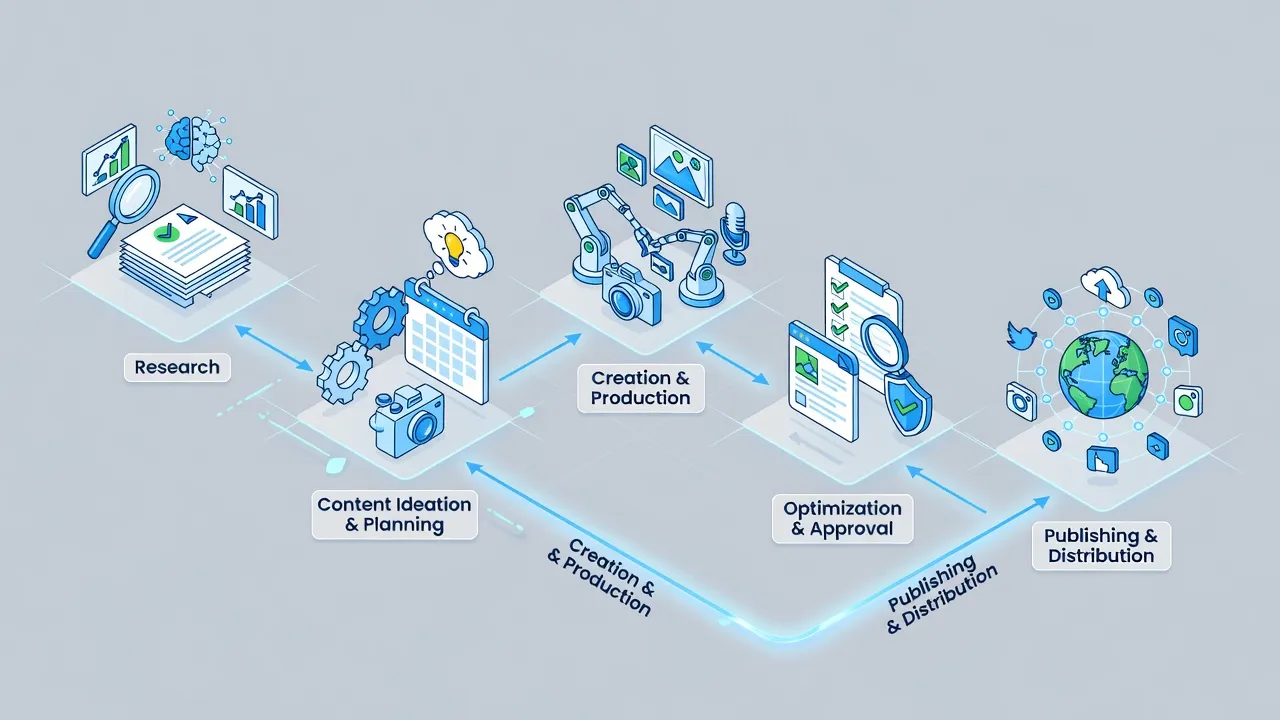 Automated content generation pipeline for GEO and SEO publishing.
