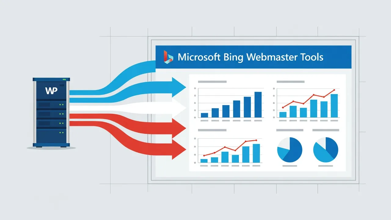 Illustration representing content indexation for Bing Copilot AI optimization.