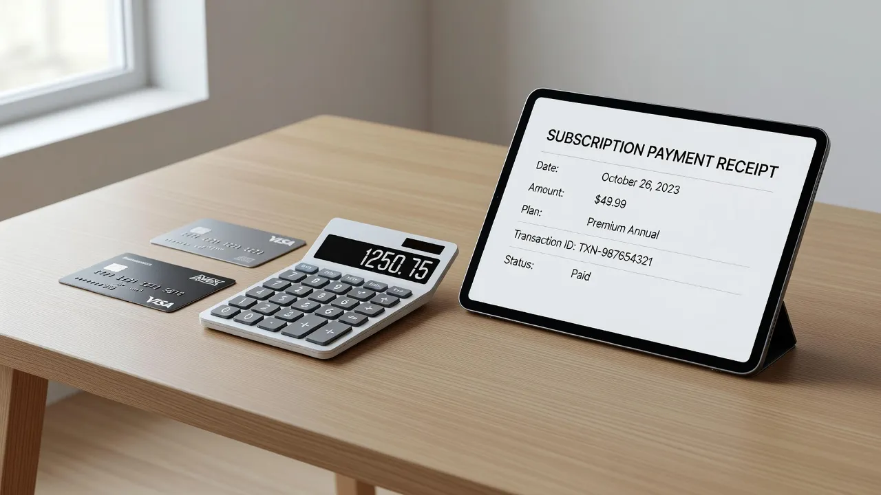 Digital subscription cost comparison showcasing AI writing software pricing and credit limits.