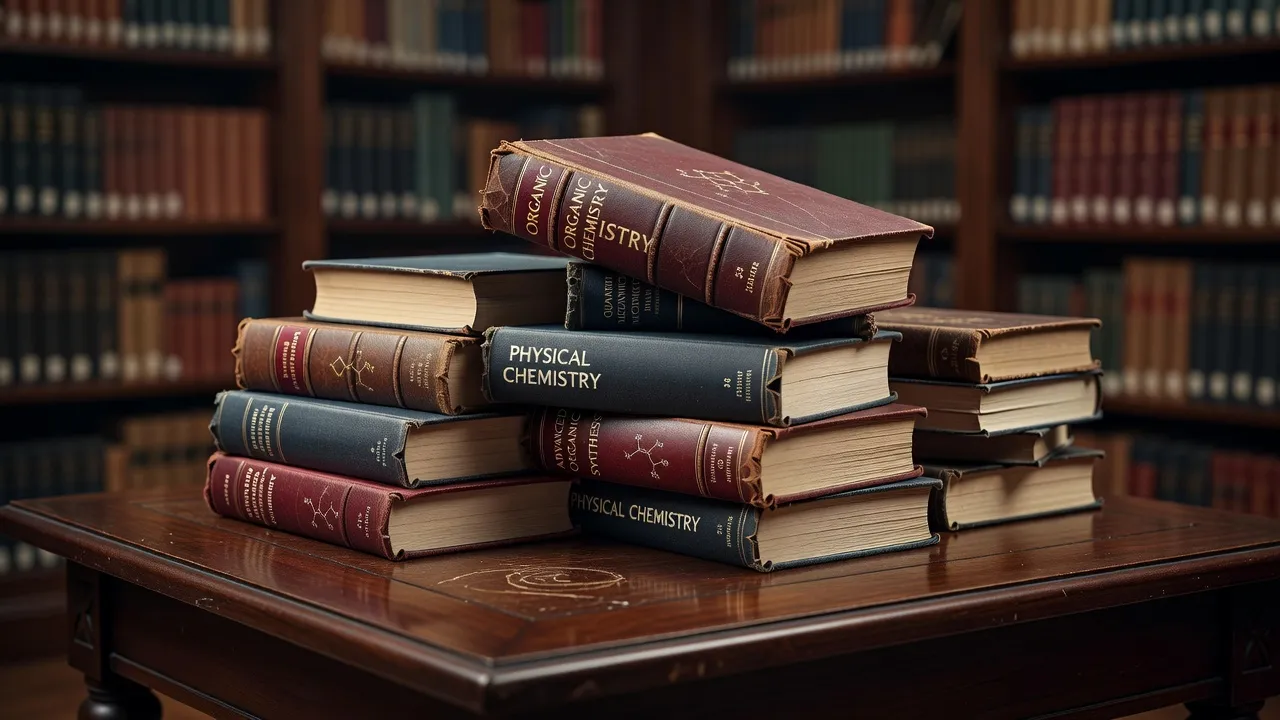 Advanced chemistry textbooks recommended for International Chemistry Olympiad preparation.